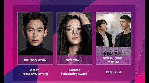 Daftar Pemenang APAN Star Awards 2020, Hyun Bin Boyong Piala Utama