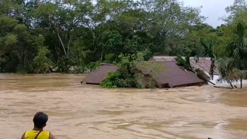 Banjir di Berau Sentuh Ketinggian Lima Meter, Ratusan Warga Dievakuasi, Pilu