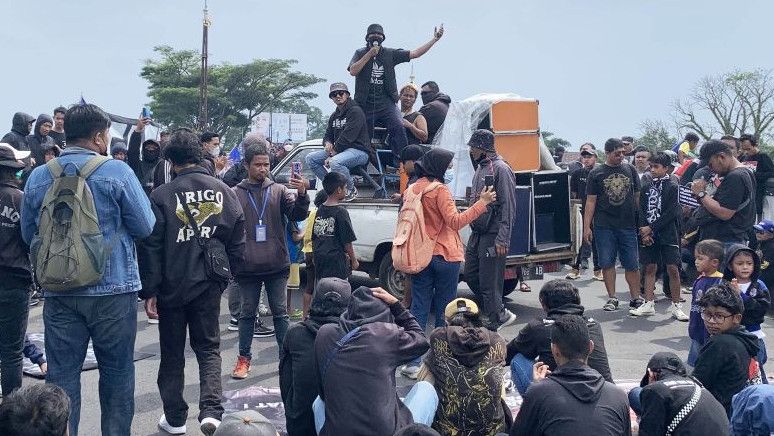 Aksi Solidaritas Aremania Tuntut Usut Tragedi Kanjuruhan Akhir Pekan Ini, Kapolresta Malang Ingatkan Perekonomian Harus Seiring Sejalan
