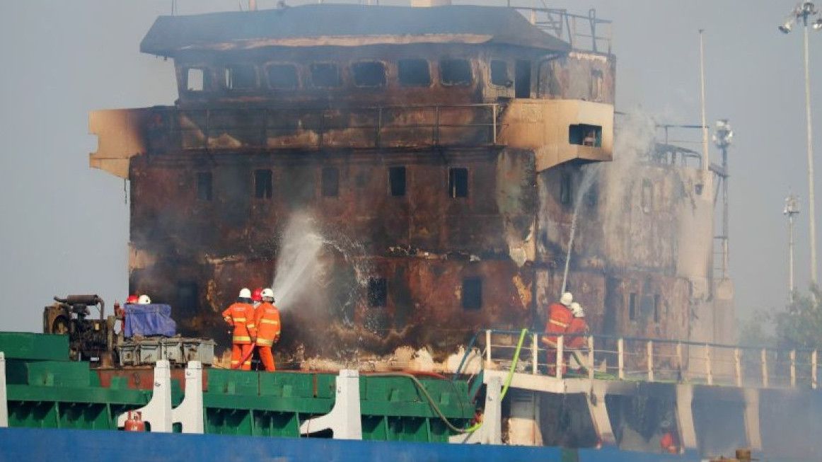 10 Kapal di Pelabuhan Muara Baru Jakarta Utara Terbakar, 2 Orang Luka-luka