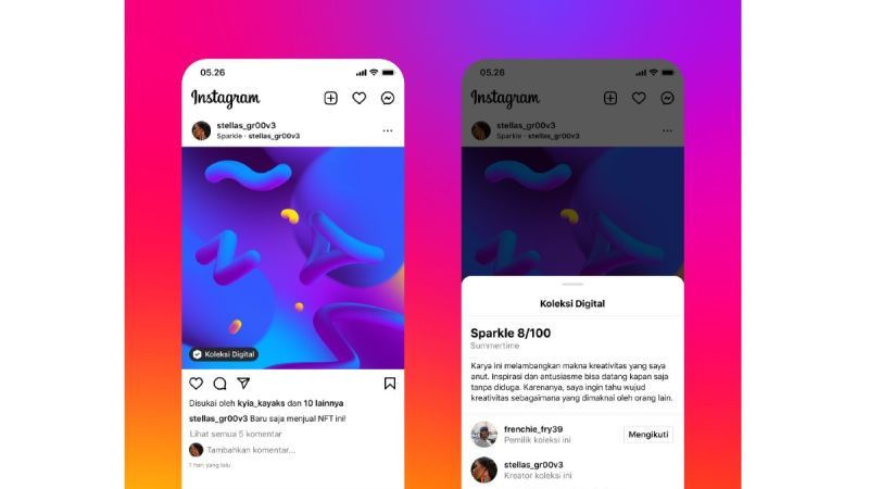 NFT Instagram Diluncurkan di Indonesia, Begini Keunggulan yang Ditawarkan untuk Pengguna