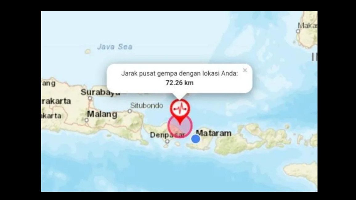 Gempa  di Karangasem Bali Sebabkan 2 Orang Luka dan 46 Rumah Rusak