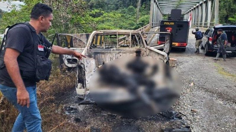 Ini Kronologi Pembunuhan Terhadap 2 Pegawai PT Indo Papua, Dibantai KKB hingga Dibakar di Mobil
