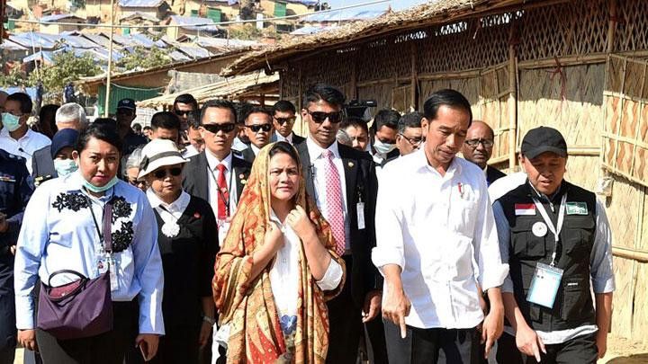Presiden Jokowi, Kepala Negara yang Pertama Kali Kunjungi Pengungsi Etnis Muslim Rohingya