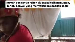 Kelebihan Beban, Rumah Panggung yang Dipakai Pernikahan di Sulsel Ambruk, 10 Orang Terluka