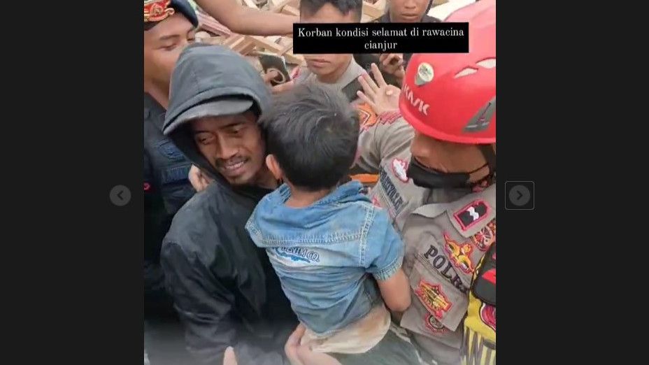 Viral, Bocah di Cianjur Berhasil Selamat Usai Tertimbun Reruntuhan Selama 3 Hari Tanpa Makan dan Minum