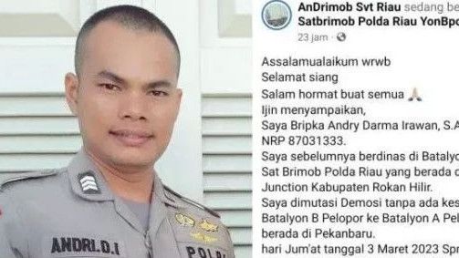 Buntut Bripka Andry Curhat Setor Uang ke Atasan, Polda Riau Patsus 8 Anggota Brimob