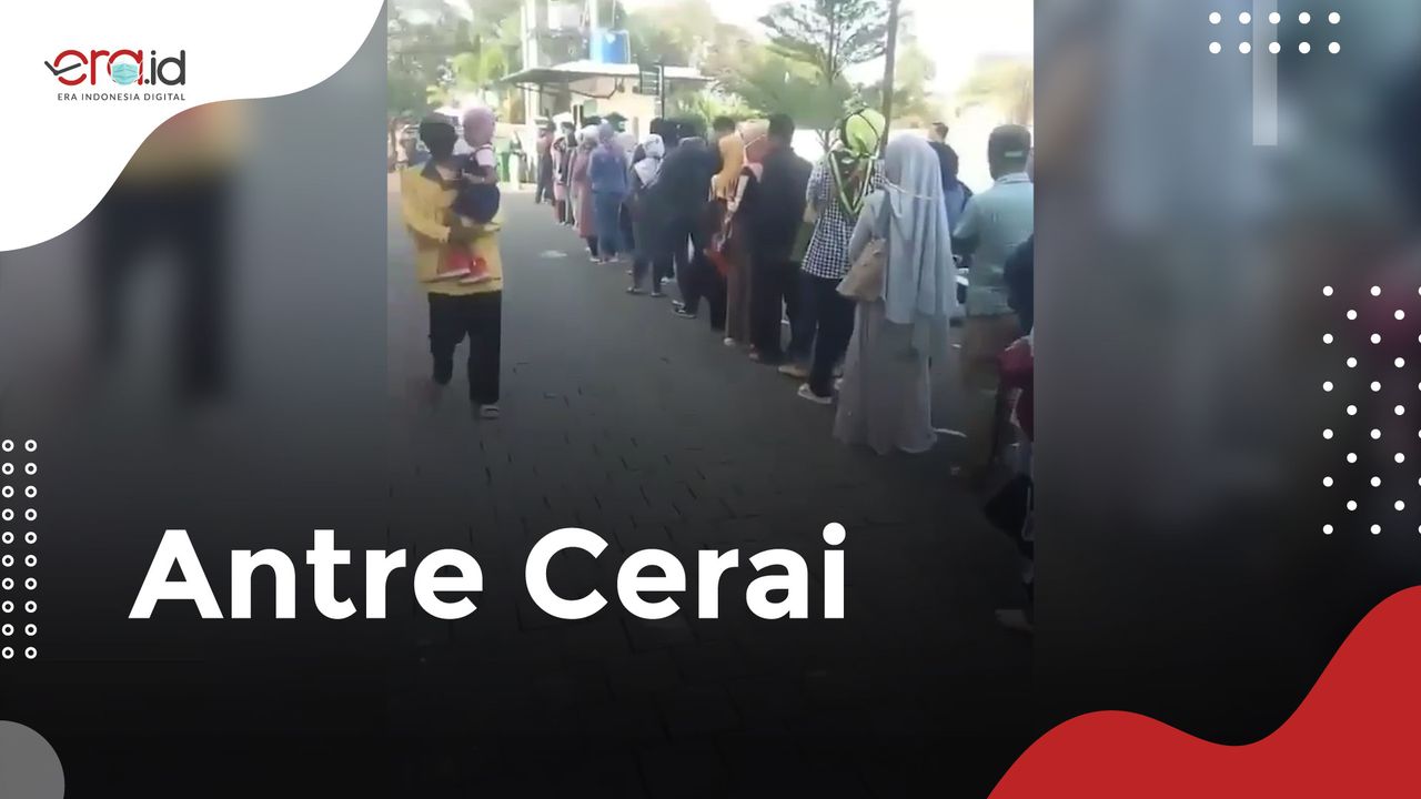 Viral, Antrean Panjang Orang Mau Cerai di Pegadilan Agama Bandung
