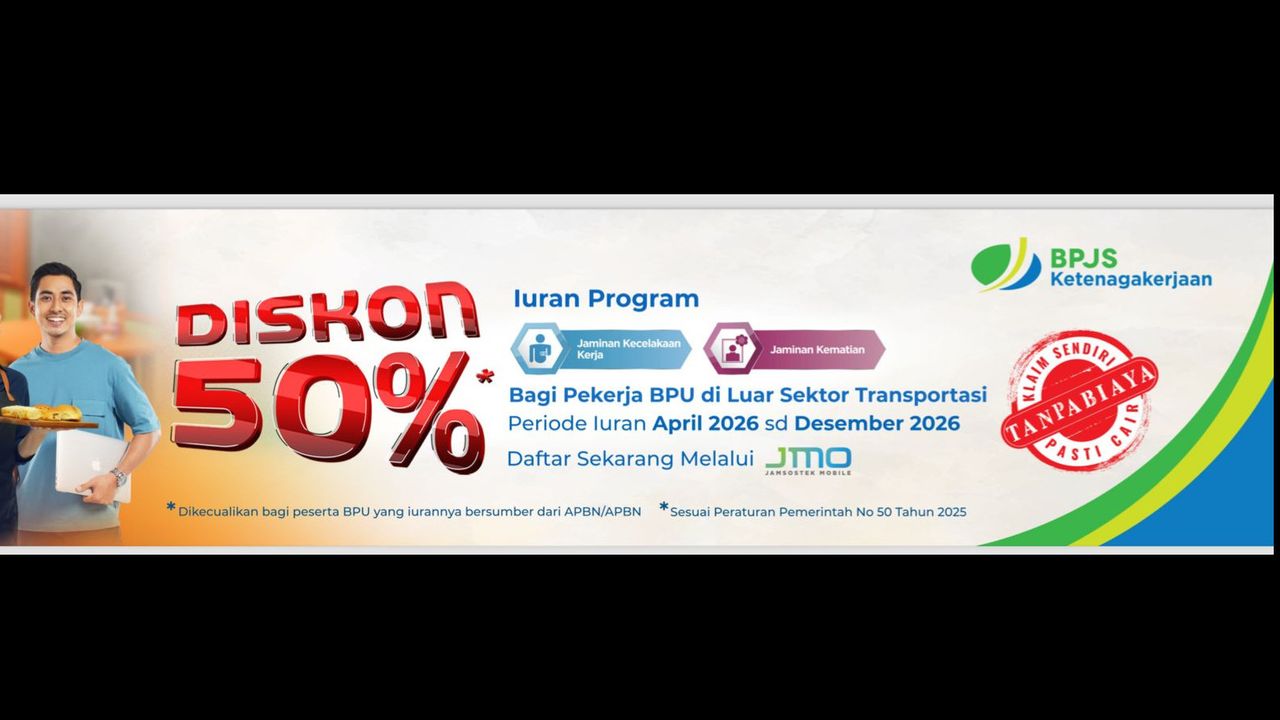 Kabar Gembira, Diskon 50 Persen Iuran JKK–JKM untuk Pekerja Sektor Transportasi