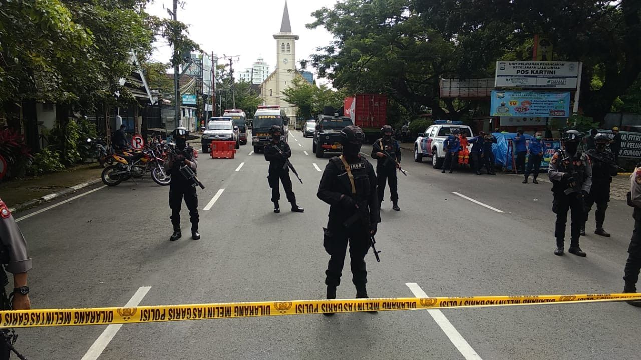 Kesaksian Warga Saat Ledakan Bom Bunuh Diri di Makassar, Dentumannya Keras Bikin Kaca Bergetar