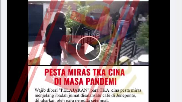 Beredar Video Pesta Miras TKA China di Masa Pandemi: 'Ke Mana Wapres yang Katanya Ulama?' Cek Faktanya..