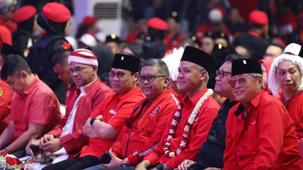 Megawati, Jokowi, dan Ganjar Bahas Strategi Pemilu 2024, Rakernas PDIP Tertutup