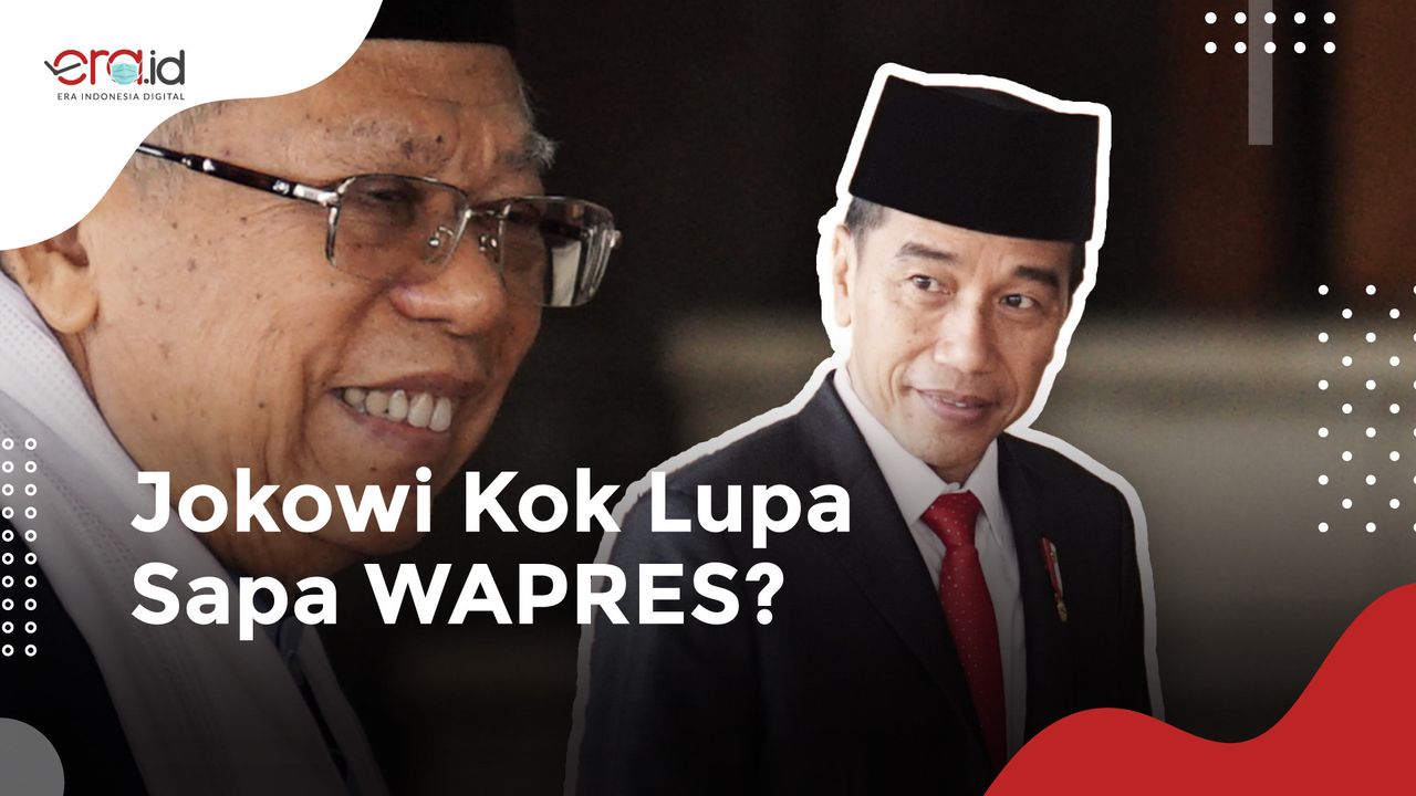 Momen Saat Jokowi Hampir Lupa Sebut Nama Ma'ruf Amin, Ini yang Dilakukan