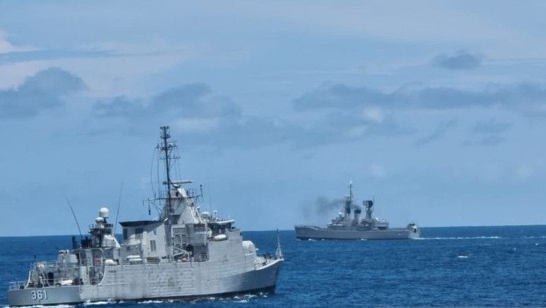 14 Kapal Perang Kelilingi Pulau Bali Amankan KTT G20