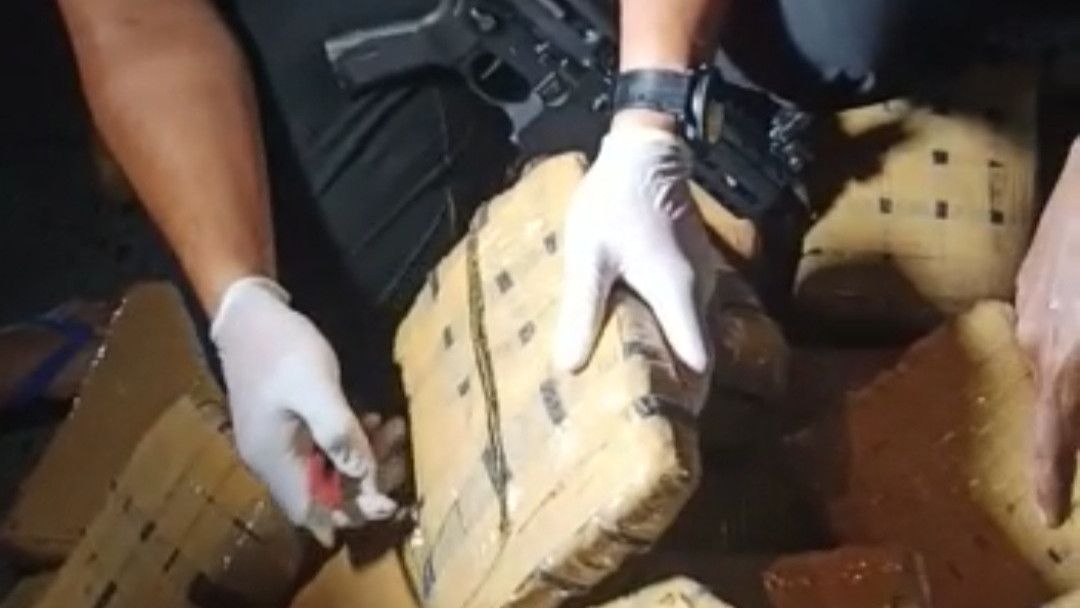 Polisi Tangkap Pengemudi Mobil Box di Medan Bawa 1,3 Ton Ganja