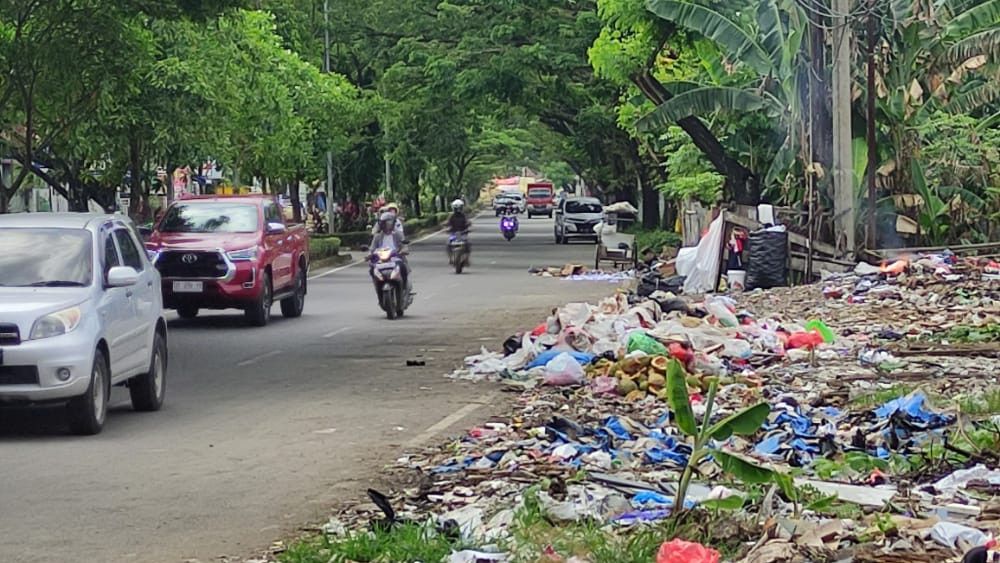 Tepi Kiri dan Kanan Jalanan di Gowa Sulsel Penuh Sampah, Warga: Pemkab Sadar Dirilah...