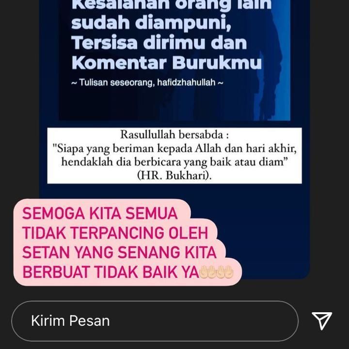 Unggahan Instagram Story Kartika Putri (Foto: Instagram Story/@kartikaputriworld)