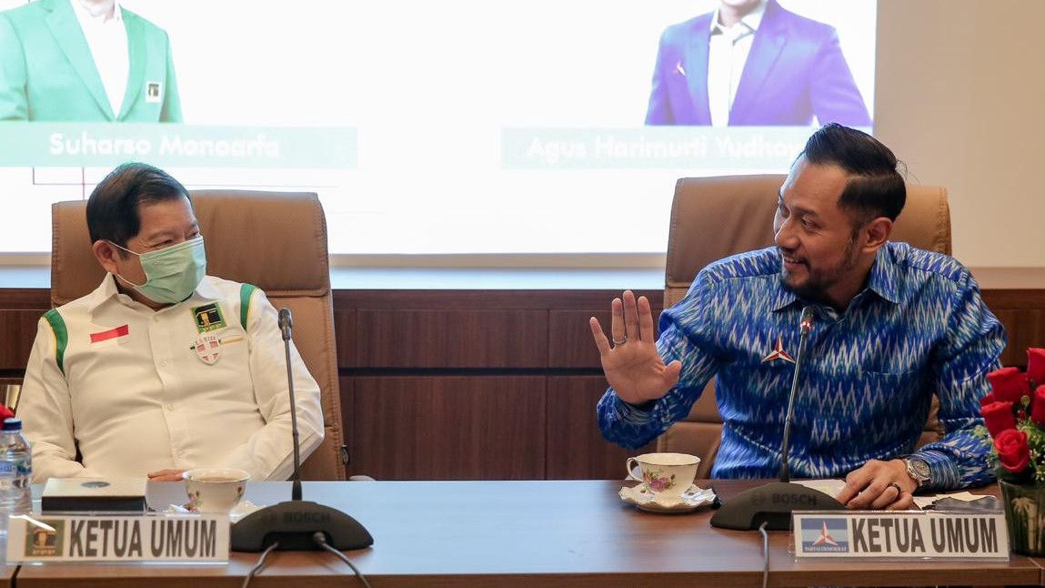 Temui Ketum PPP, AHY Bahas 'Krisis Kembar' di Indonesia