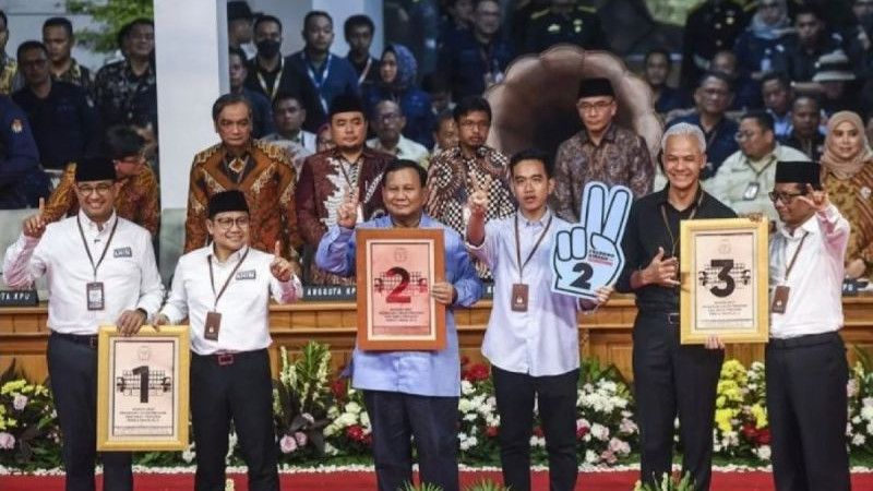 Survei Litbang Kompas: Prabowo-Gibran Unggul, Ganjar-Mahfud Bercokol di Posisi Tiga