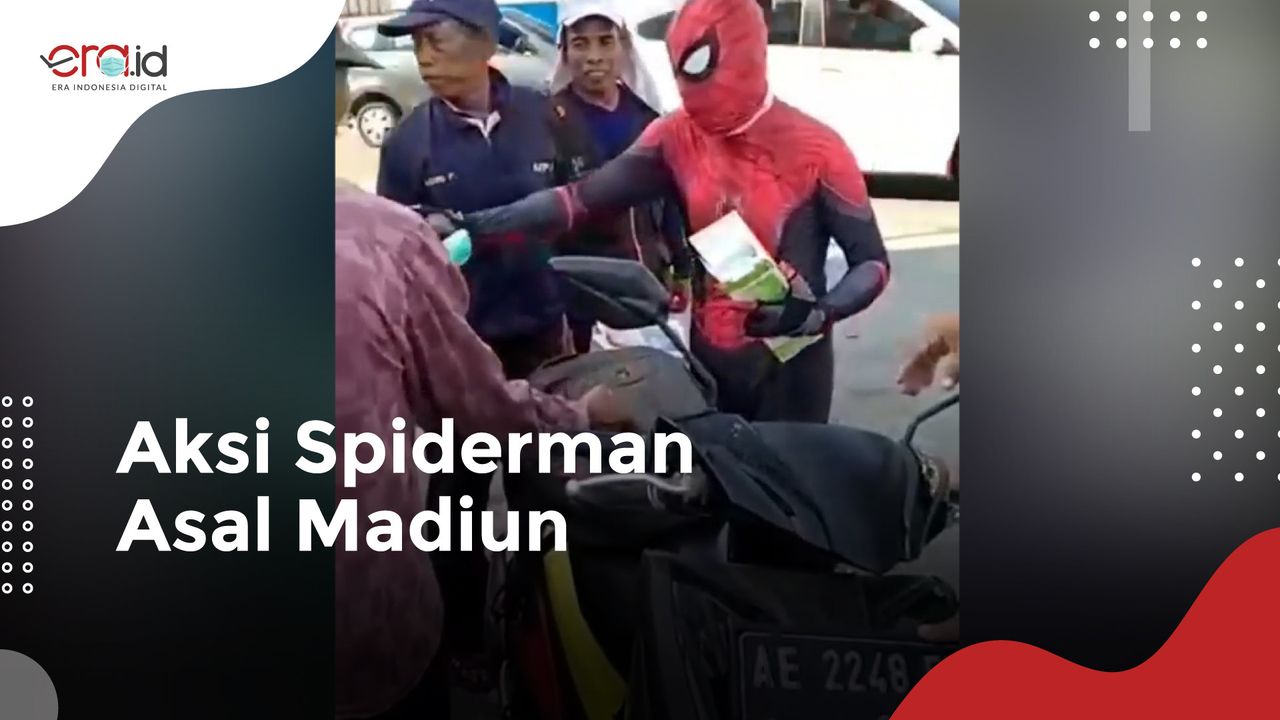 Spiderman Ikut Turun Ke Jalan Cegah COVID-19