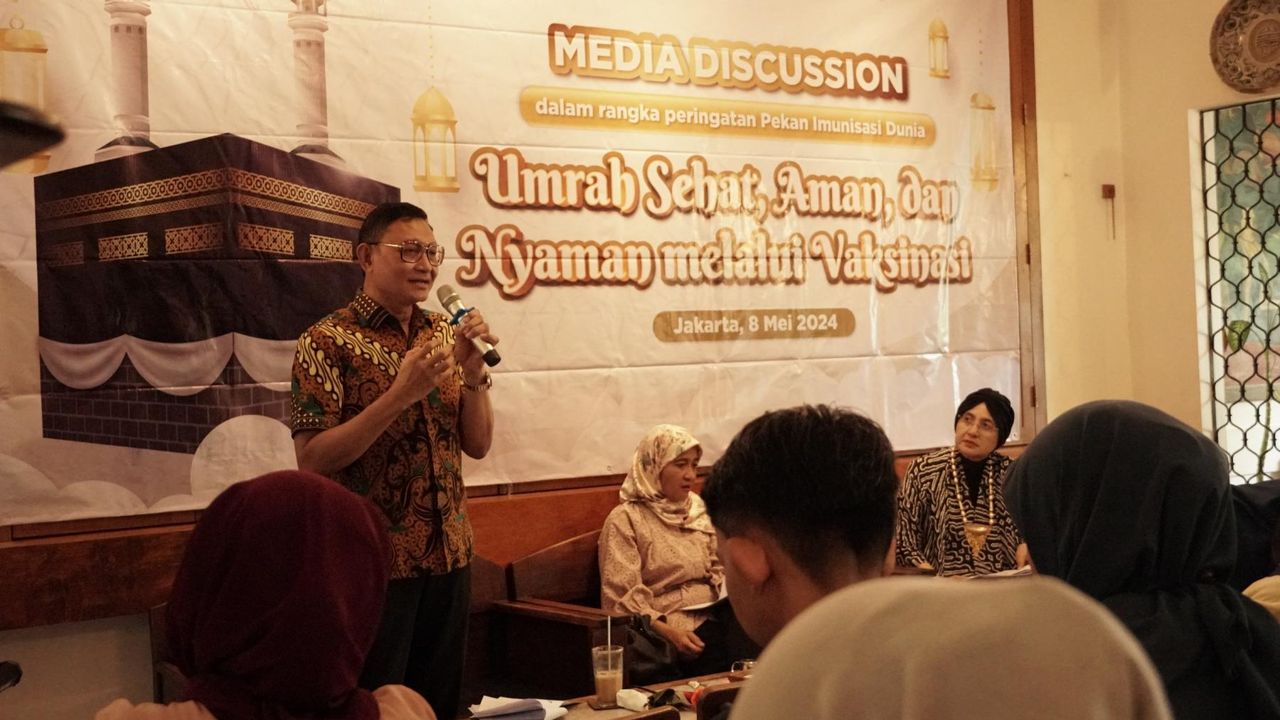 Diskusi media vaksinasi untuk ibadah haji dan umrah