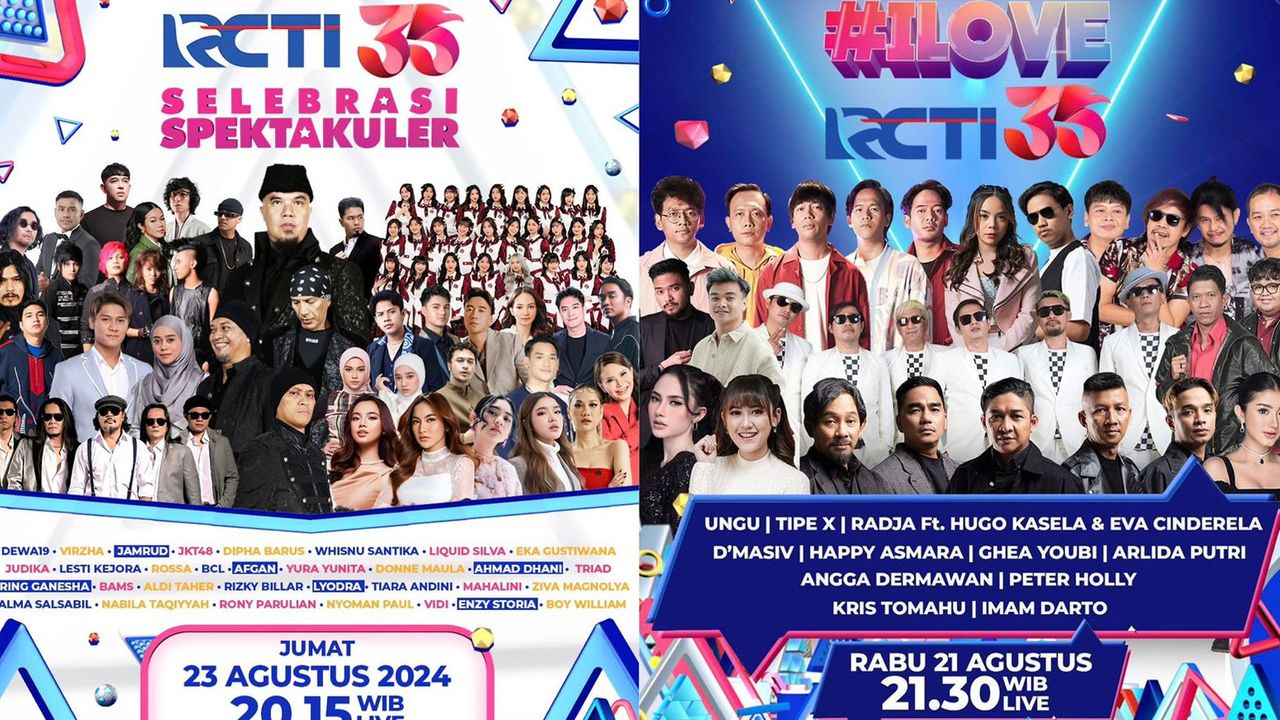 Hadirkan Kejutan Spektakuler, Saksikan Dewa 19, Mahalini, JKT48, hingga Tipe-X  pada Selebrasi Spektakuler RCTI 35 dan Konser I Love RCTI