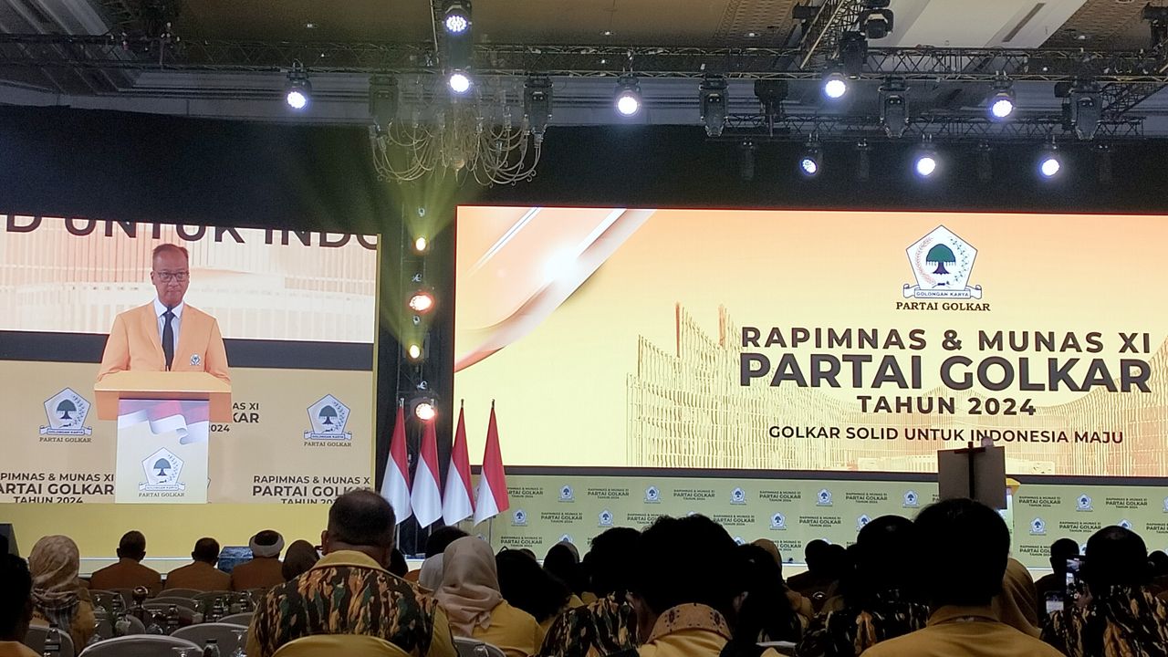 Buka Rapimnas Golkar, Agus Gumiwang Sampaikan Terima Kasih untuk Airlangga Hartarto