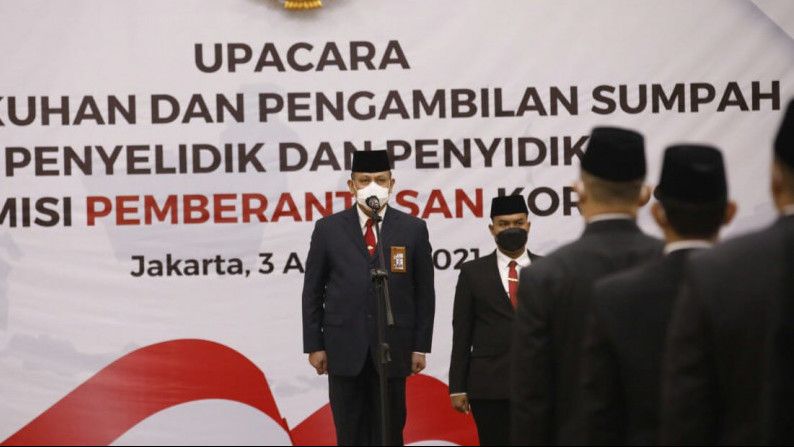 KPK Kukuhkan 78 Penyelidik Dan 112 Penyidik Lolos ASN, Firli Bahuri ...