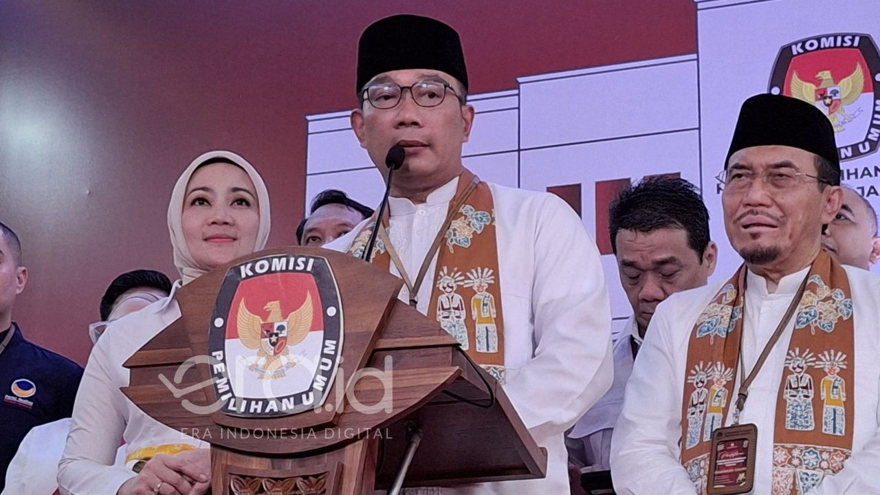 Ridwan Kamil Ogah Ladeni Sesi Tanya Jawab dengan Jurnalis Usai Daftar Cagub Jakarta, Kenapa?