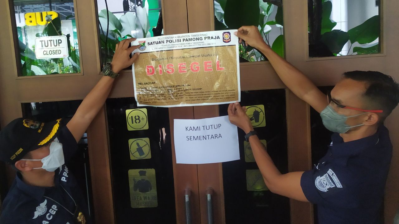 Bapenda Kabupaten Tangerang Tarik Alat Penghitung Pajak di Holywings Gading Serpong