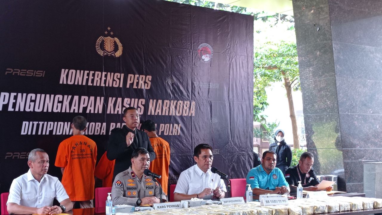 Bareskrim Polri Gagalkan Penyelundupan 50 Kilogram Sabu Jaringan Malaysia-Aceh