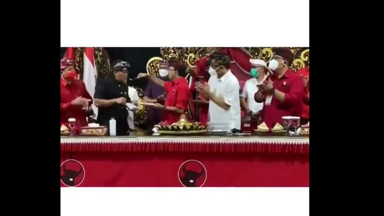 Viral Acara PDIP Bali Tiup Lilin, Buka Masker, dan Suap-suapan Satu Sendok, Langgar Prokes?