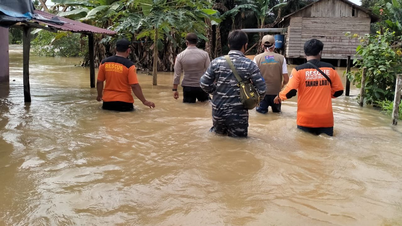 Banjir di Tanah Laut dan Tanah Bambu Kalimantan Selatan, 14.891 Jiwa Terdampak