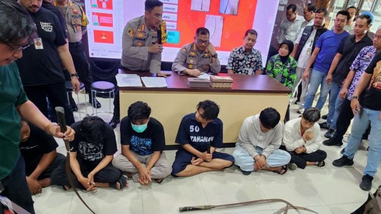 Polisi Tangkap 6 Komplotan Gangster yang Bacok Mahasiswa hingga Tewas di Kota Semarang