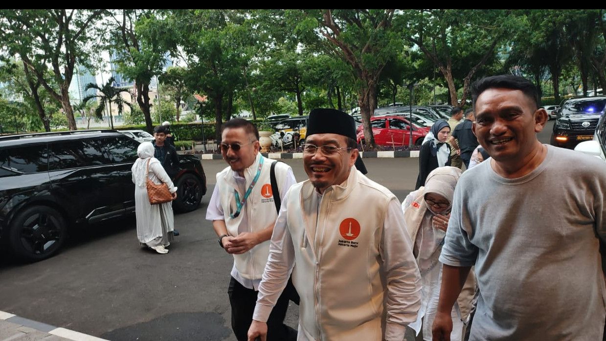 Ridwan Kamil-Suswono ke Hotel Sultan Nobar Quick Count Pilgub Jakarta 2024