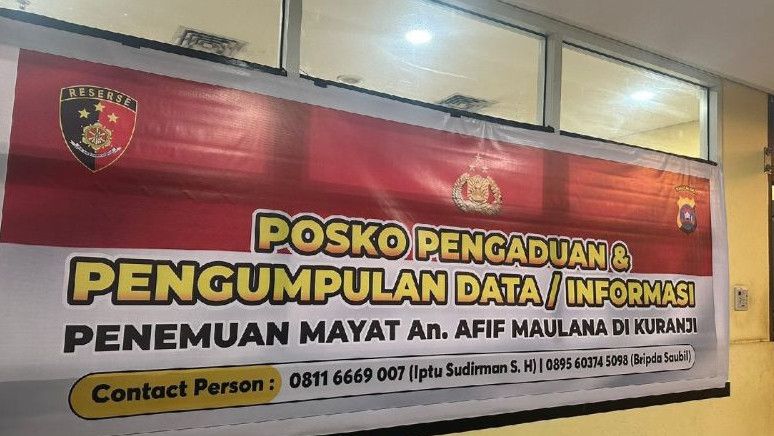 Polda Sumbar Buka Posko Pengaduan Terkait Kasus Kematian Siswa Afif Maulana