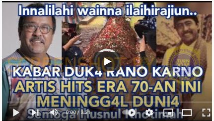 Aktor Rano Karno Dikabarkan Meninggal Dunia, Cek Faktanya..