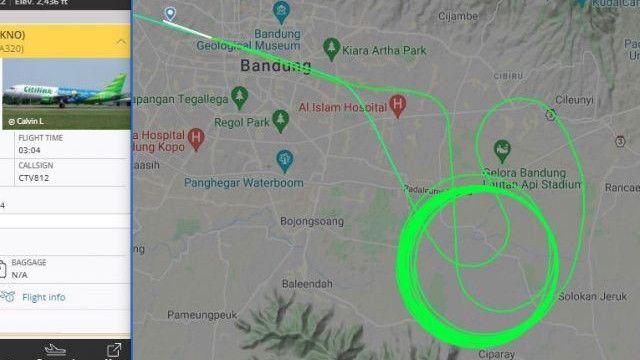 Pesawat Berputar-putar di Langit Bandung Timur, Bandara Husein Ungkap Alasannya
