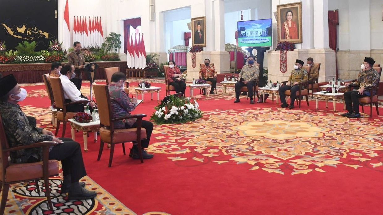 Jokowi Undang Ketua Umum Partai Politik Pendukung Pemerintah di Istana Merdeka Malam ini