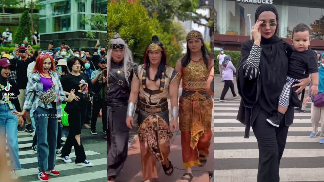 Rina Nose dengan Outfit Nyentrik Hingga Afdhal Yusman Pakai Kostum Laga, 7 Gaya Artis yang Ikut Catwalk di Citayam Fashion Week