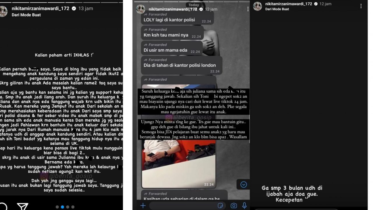 Sebut Lolly Diusir Mami Eda Dan Ditahan Polisi Di Inggris Nikita Mirzani Doa Gue Diijabah
