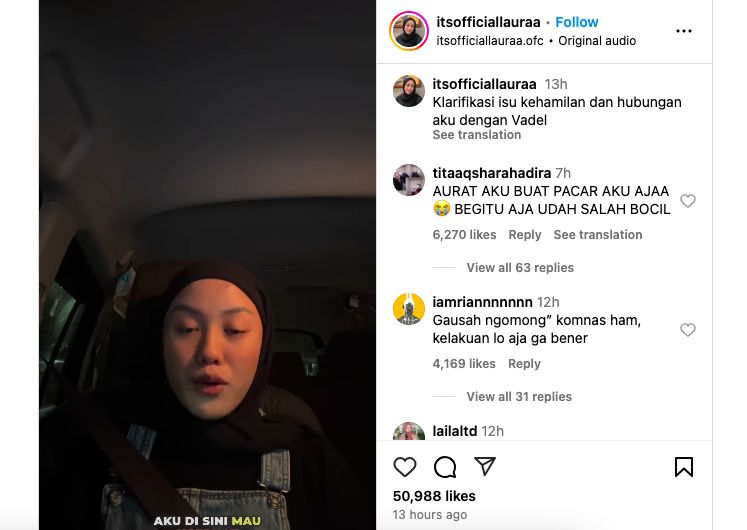 Video klarifikasi Lolly