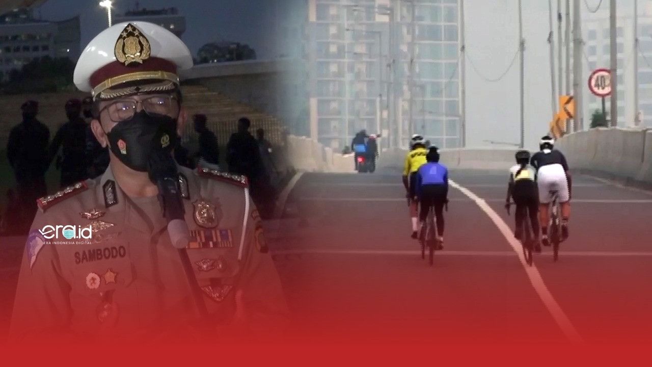 Dirlantas Polda Metro Jaya Tiadakan Jalur Sepeda Road Bike Jalan Non Tol Casablanka