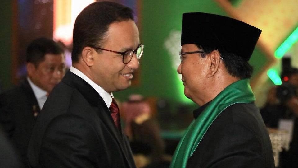 Survei SPIN: Walau Beda Jauh, Anies Baswedan Kejar Elektabilitas Prabowo Subianto