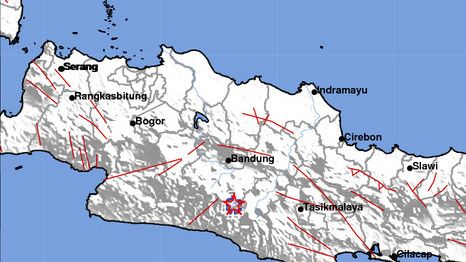 Dini Hari, Jawa Barat Diguncang 2 Kali Gempa