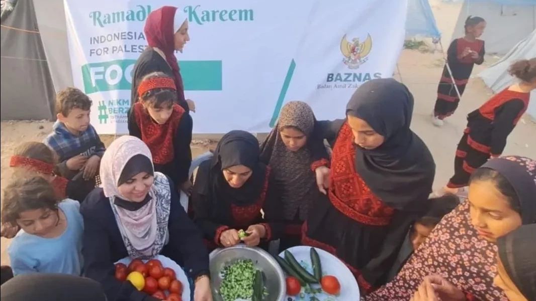 Baznas Sediakan Bantuan Makanan untuk Pengungsi Palestina Selama Ramadan