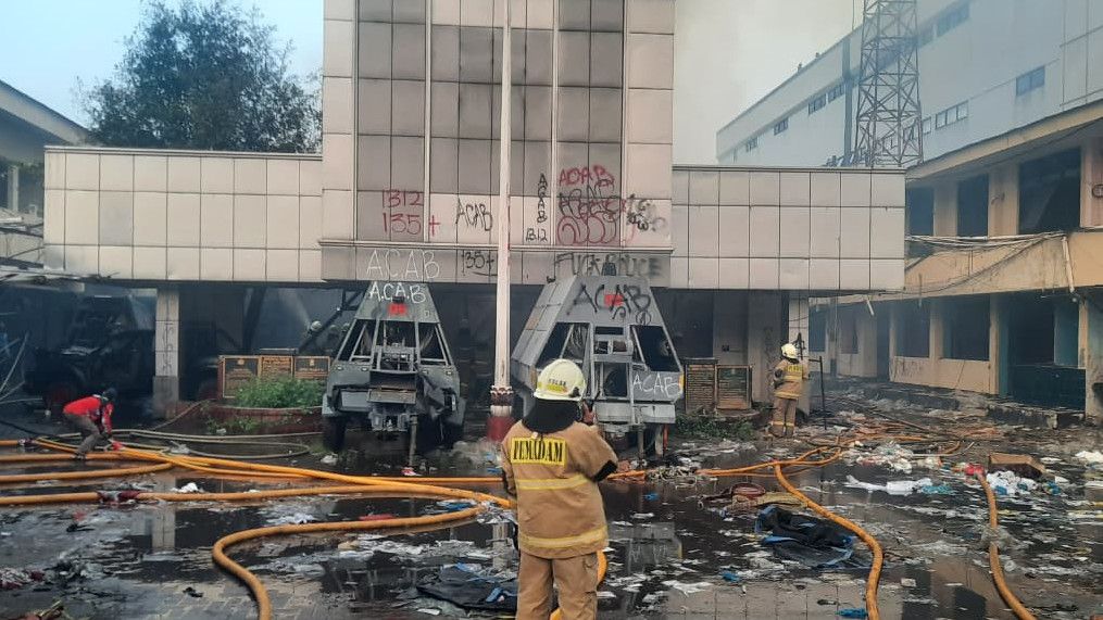 5 Orang Ditangkap Terkait Kebakaran di Markas Gegana Jakpus