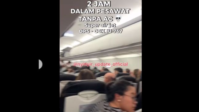 Viral, AC Pesawat Super Air Jet Mati dalam Penerbangan Jkt-Bali, Ini Kata Kemenhub