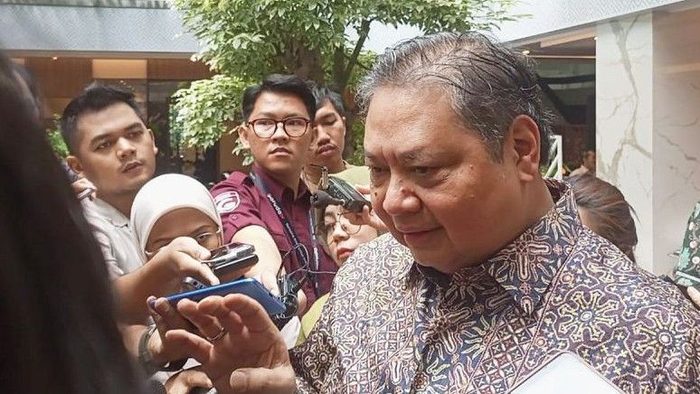 Ditanya Soal Sosok Bos Judi Online Inisial 'T', Ini Respons Airlangga Hartarto