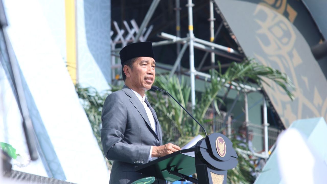 Puncak Resepsi 1 Abad NU, Jokowi Minta Lembaga Pendidikan di NU Siapkan Nahdiyin Muda Kuasai Iptek Teknologi Digital